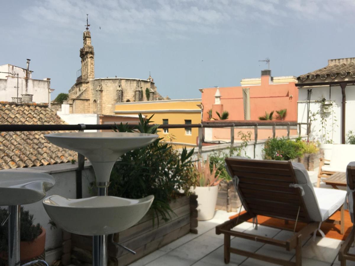 Casa Palacio En Jerez De La Frontera Con Piscina Privada Luaran gambar